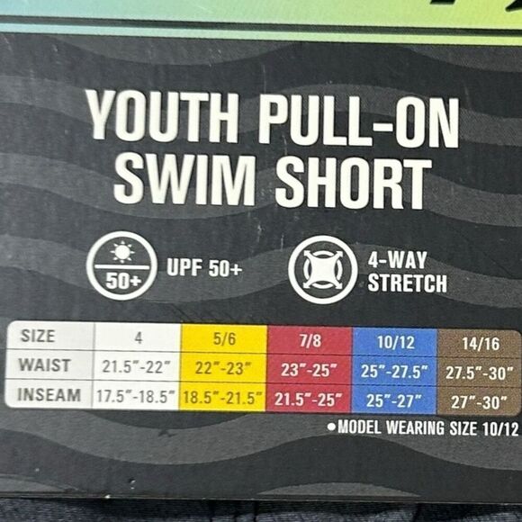 Hurley Boys Swim Short Color Black Size 7/8 - Picture 11 of 11